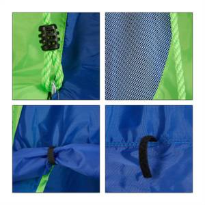 Zelt für Nestschaukel blau-grün 90 x 90 cm