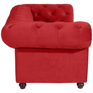 Orleans Sofa 2-Sitzer Rot - Textil - Holz teilmassiv - 196 x 77 x 100 cm