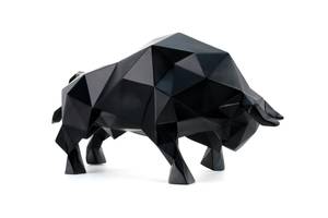 Skulptur Mutiger Freund Schwarz - Kunststein - Kunststoff - 51 x 26 x 23 cm