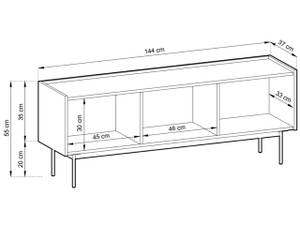 TV-Schrank CASINO Creme - Cremeweiß