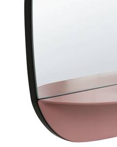 Miroir DOSNON Noir - Rose foncé - Verre - 80 x 50 x 2 cm