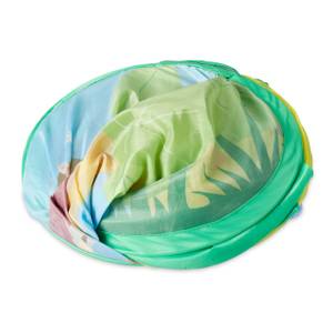 Piscine à balles avec panier de basket Bleu - Marron - Vert - Matière plastique - Textile - 129 x 81 x 108 cm