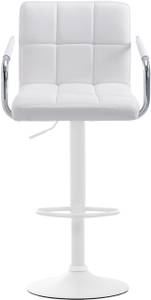 Tabouret de bar Lucy V2 Lot de 2 Blanc - Blanc