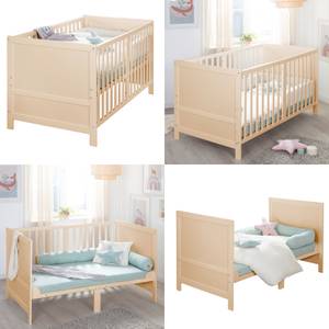 Mitwachsendes Babybett Easy Sleep Hellbraun