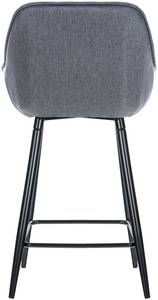 Tabourets de bar Gibson Lot de 2 Gris - Textile - 54 x 94 x 58 cm