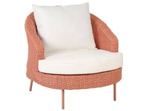 Chaise de jardin ARCILLE Pêche - Rose foncé - Blanc