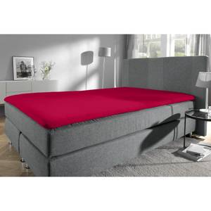 Topper-Spannbettlaken 111471 Rot - 180-200 x 200-220 cm