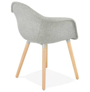 Fauteuil RAMBLA Gris - Bois massif - 62 x 80 x 62 cm