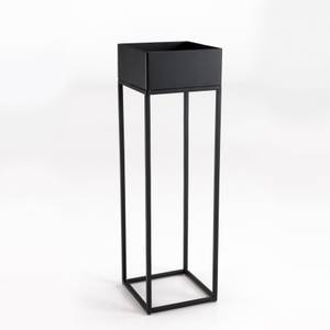 Sellette carrée / porte plantes MM noire Noir - Métal - 18 x 60 x 18 cm