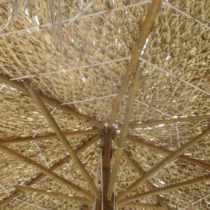 Parasol 43160 Marron - En partie en bois massif - 210 x 260 x 210 cm