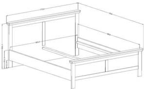 Schlafzimmer Set ELDA 3-teilig Braun - Grün - Holzwerkstoff - 295 x 88 x 211 cm