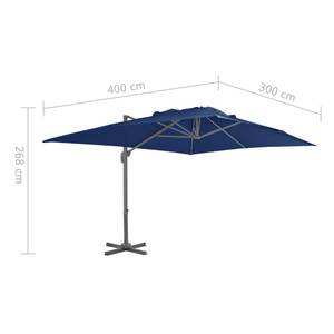 Parasol en porte-à-faux 3007813 Bleu