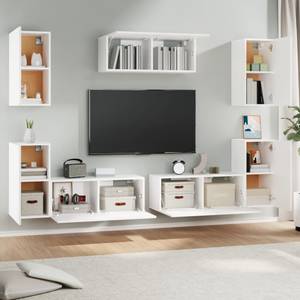 TV-Schrank 7er Set D705 Weiß