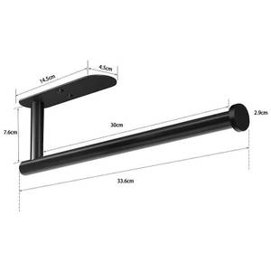 Küchenrollenhalter 653-1-SIL Braun - Metall - 35 x 10 x 35 cm