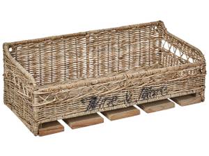 Ablageregal SAHAB Blau - Rattan - 46 x 17 x 24 cm