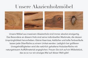 Esstisch AMAZONAS Schwarz - Braun - Massivholz - Holzart/Dekor - 200 x 75 x 98 cm