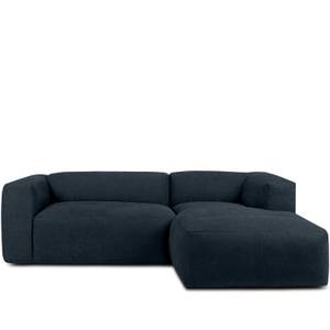 Ecksofa BUFFO 4-Sitzer Dunkelblau - Breite: 237 cm - Armlehne beidseitig montierbar - Ecke davorstehend rechts - Ottomane davorstehend rechts