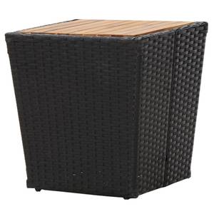 Beistelltisch Schwarz - Kunststoff - Polyrattan - 42 x 43 x 42 cm