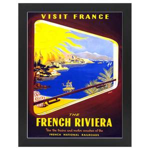 Bilderrahmen Poster French Riviera Schwarz