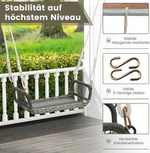 Hängesessel TI93828DE Braun - Rattan - 37 x 22 x 69 cm