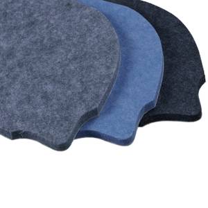 Bunte Filzpinnwand Fische 6er Set Blau - Grau - Textil - 30 x 16 x 1 cm