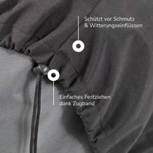 Schutzhülle Sitzsack Der Däumchendreher Schwarz - Textil - 65 x 90 x 95 cm