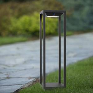 Wegeleuchte Tenso Solar Grau - Metall - 14 x 50 x 14 cm