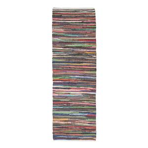 Handgewebter Chindi-Teppich mit Streifen 66 x 200 cm