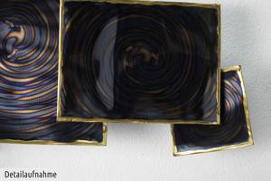 Wanddeko Metall Himmel unter Strom Blau - Metall - 99 x 54 x 7 cm