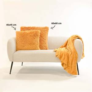 Coussin décoratif Fluffy Jaune