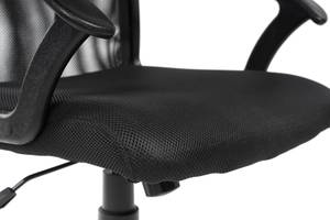 Lazio Bürostuhl schwarz. Schwarz - Metall - Textil - 58 x 116 x 60 cm
