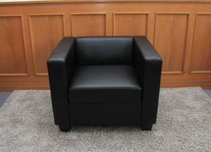 Sessel Loungesessel Lille Schwarz