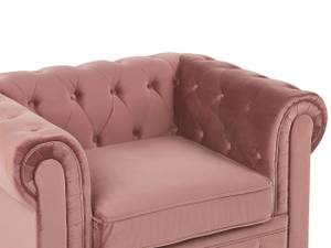 Sessel CHESTERFIELD Pfirsich - Pink - 110 x 70 x 75 cm