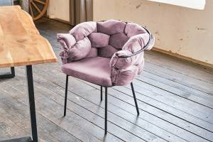 Stuhl MONTY Designstuhl velvet Pink