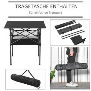 Campingtisch 84B-567 Grau - Metall - 70 x 69 x 70 cm