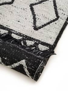 Teppich aus recyceltem Material Rio Beige - Schwarz - Naturfaser - 120 x 1 x 180 cm