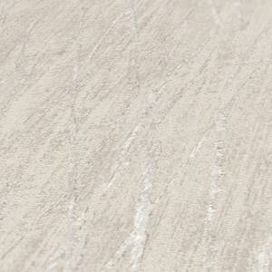 Strukturtapete Grau, Silber, Metallic Beige