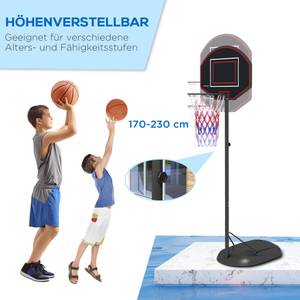 Basketballständer A61-058V00BK Schwarz - Metall - 60 x 282 x 84 cm