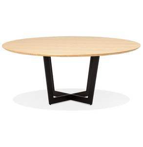 Table À Diner LULU Imitation frêne - Beige - Diamètre : 140 cm