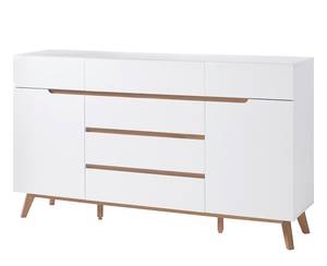 Sideboard Celio 4 Weiß - Holz teilmassiv - 169 x 101 x 40 cm