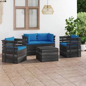 Garten-Lounge-Set (5-teilig) 3005334 Hellblau