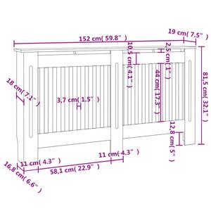 Heizkörperverkleidung 3013165-2(2er Set) Breite: 152 cm