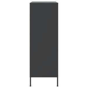 Highboard DE9152 Schwarz - Metall - 39 x 113 x 68 cm