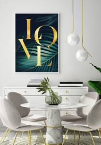 Liebe Botanische Poster Papier - 70 x 50 x 70 cm