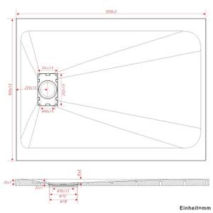 Duschwanne Zuschneidbar Anti-Rutsch Schwarz - 90 x 120 cm