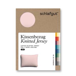 Kissenbezug Knitted Jersey Altrosa - 60 x 6 x 80 cm