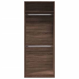 Kleiderschrank 298537-6 Dunkelbraun - Breite: 80 cm