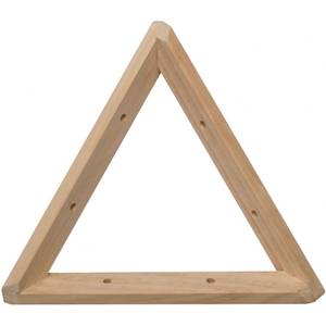 Equerre triangle en pin brut 20 cm Bois massif - 20 x 20 x 3 cm