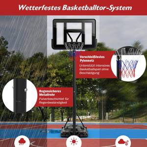 Basketballkorb EB50362DE Schwarz - Metall - 70 x 16 x 108 cm