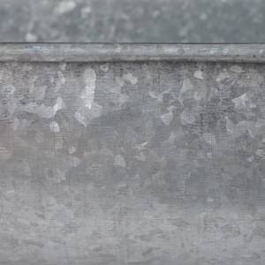 Pots en zinc en set de 4 Argenté - Métal - 29 x 16 x 18 cm